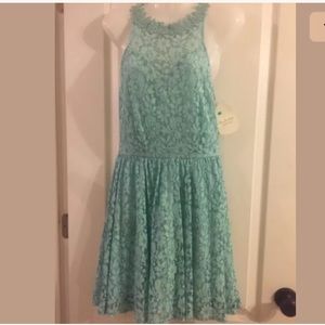 NEW! Alter’d State Green Lace Halter Dress Size S